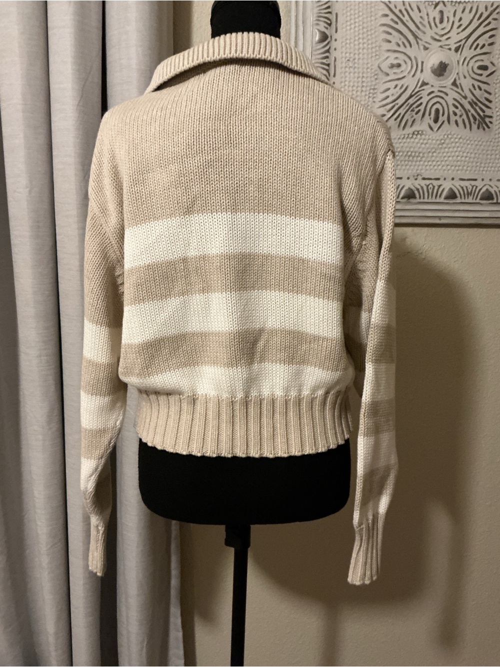 Quince 100% Organic Cropped Cotton Polo Sweater - Picture 4 of 9